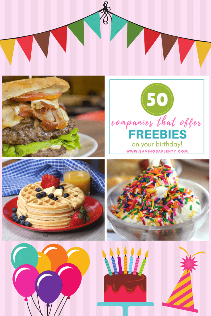 Tons of stores and restaurants offer freebies or discounts for your birthday! Here's list of 50 of places that offer Birthday FREEBIES!
