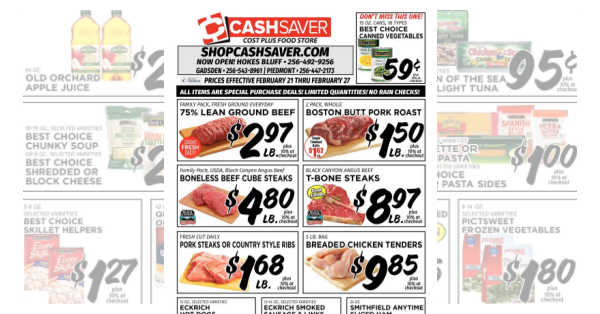 Cash Saver Ad (2/21/24 - 2/27/24) Weekly Ad Preview