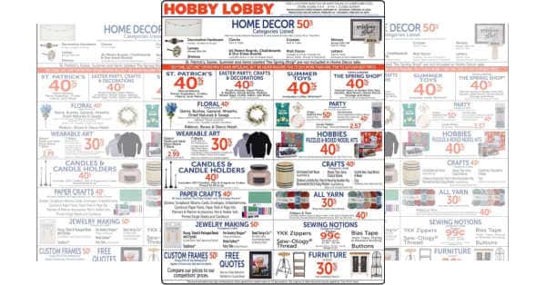 Hobby Lobby Weekly Ad (2/18/24 - 2/24/24)