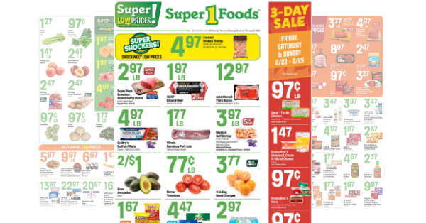 Super 1 Foods Ad (2/21/24 - 2/27/24)