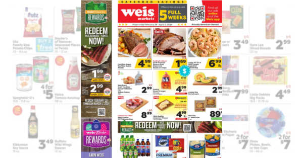 Weis Ad (2/29/24 - 4/3/24) Weekly Ad Preview