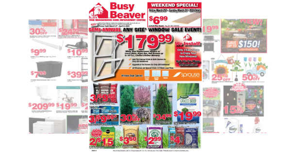Busy Beaver Weekly Ad (3/27/24 - 4/9/24) Preview!