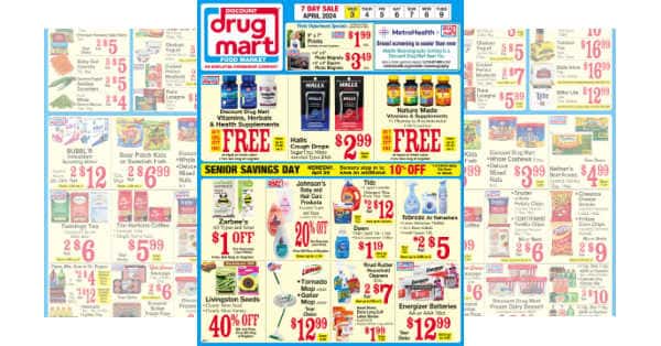Discount Drug Mart Weekly Ad (4/3/24 - 4/9/24)
