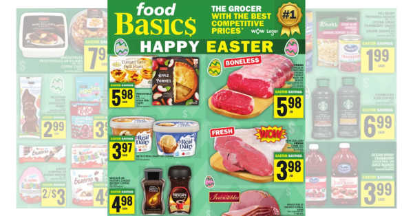 Food Basics Weekly Flyer (March 28 to April 3, 2024) Early Preview