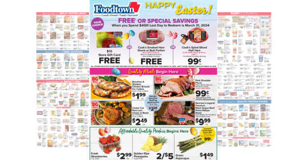 Foodtown Weekly Ad (3/29/24 - 4/4/24)