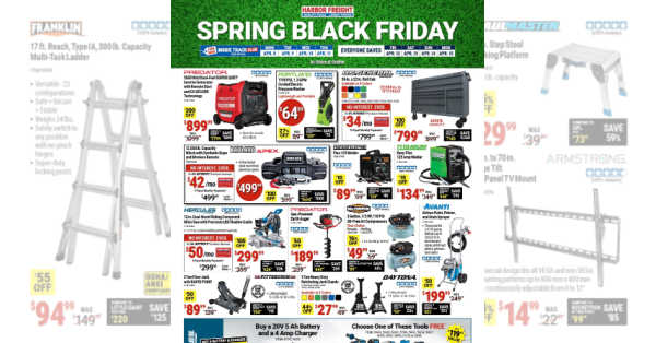 Harbor Freight Weekly Ad (4/8/24 – 4/15/24) Flyer!