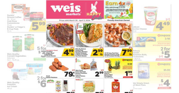 Weis Ad (3/28/24 - 4/3/24) Weekly Ad Preview