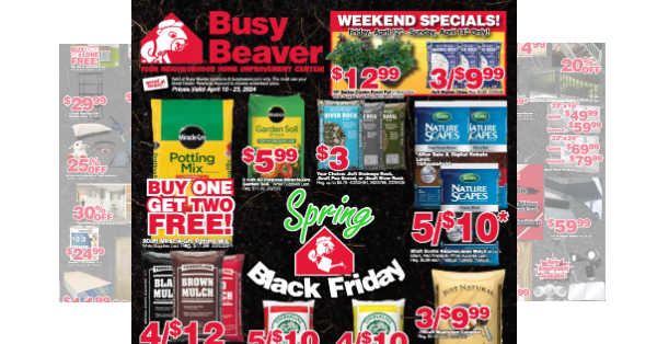 Busy Beaver Weekly Ad (4/10/24 - 4/23/24) Preview!