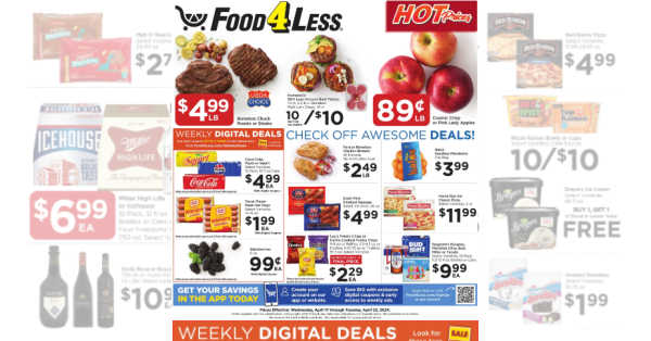Food 4 Less Weekly (4/17/24 – 4/23/24) Ad Preview!