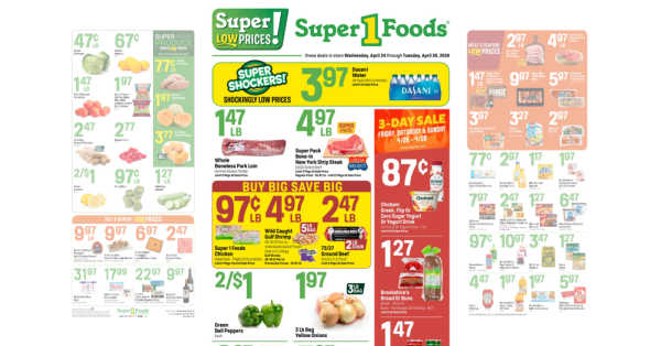 Super 1 Foods Ad (4/24/24 - 4/30/24)