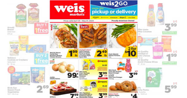 Weis Ad (4/25/24 - 5/1/24) Weekly Ad Preview