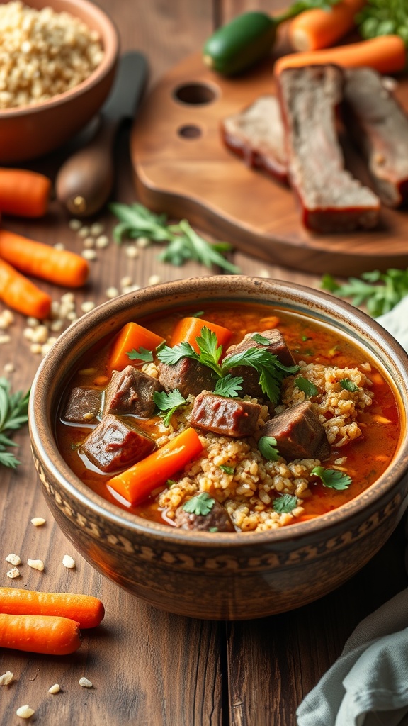 beef and quinoa stew
