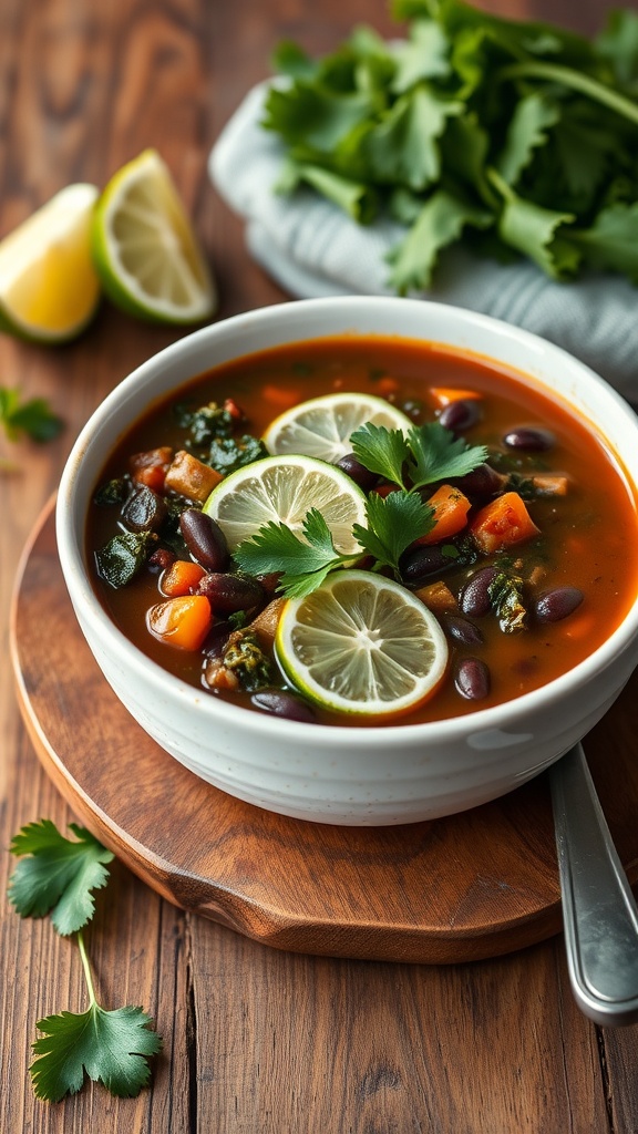 kale and cuban black bean soup