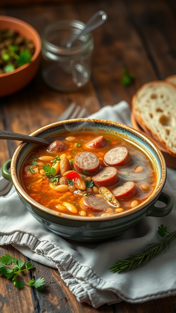lentil and sausage soup